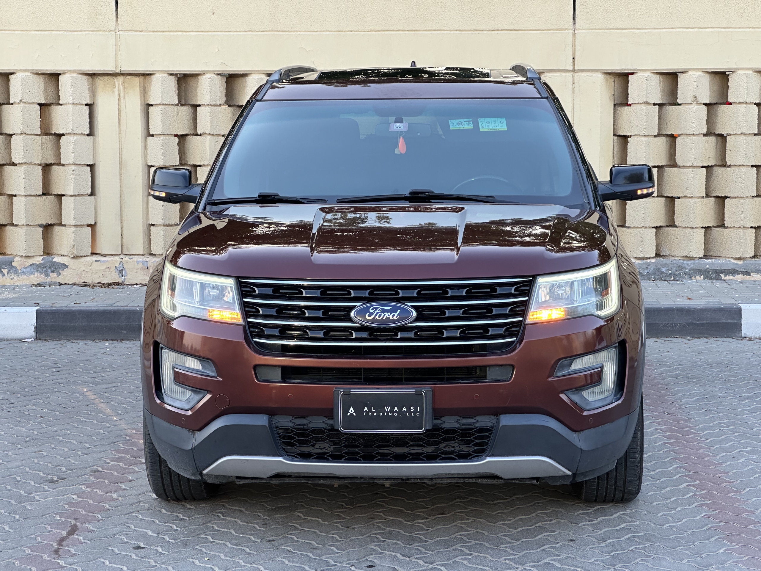 Luxury car front view